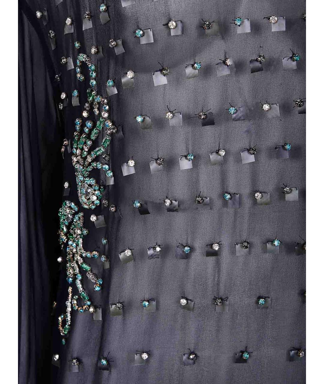 DRIES VAN NOTEN Синяя вискозная блузы, фото 3