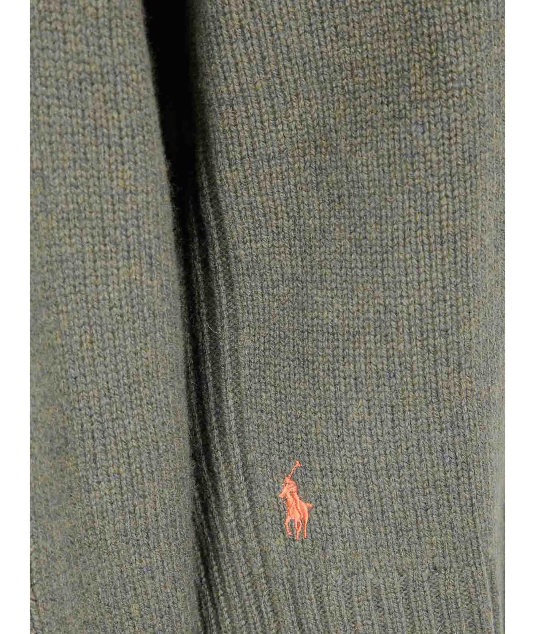 POLO RALPH LAUREN Зеленая кашемировая водолазка, фото 3