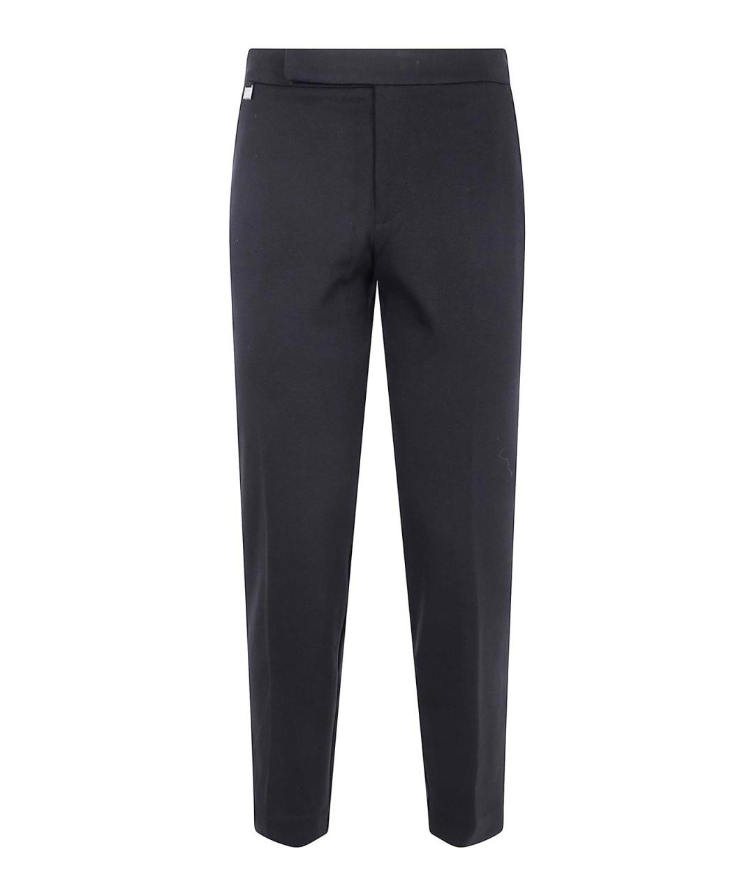 RALPH LAUREN Черные вискозные прямые брюки, фото 1