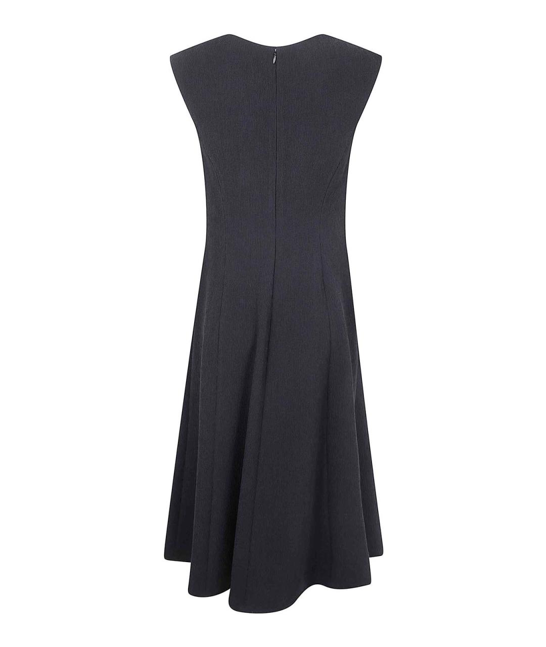 EMPORIO ARMANI Черное полиэстеровое платье, фото 2