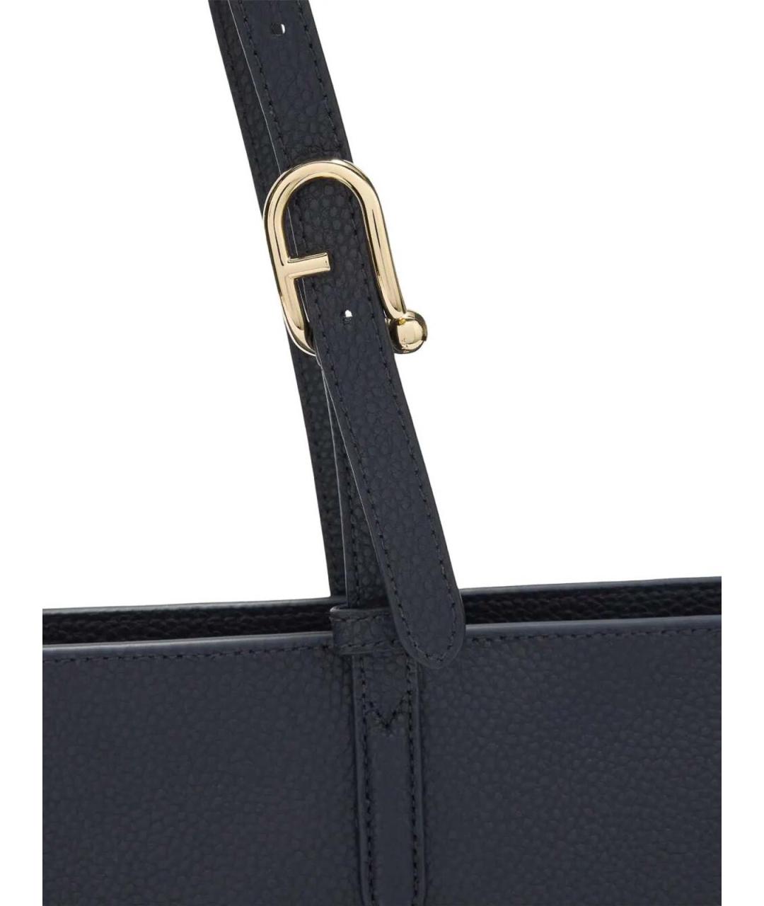 FURLA Синяя кожаная сумка тоут, фото 2