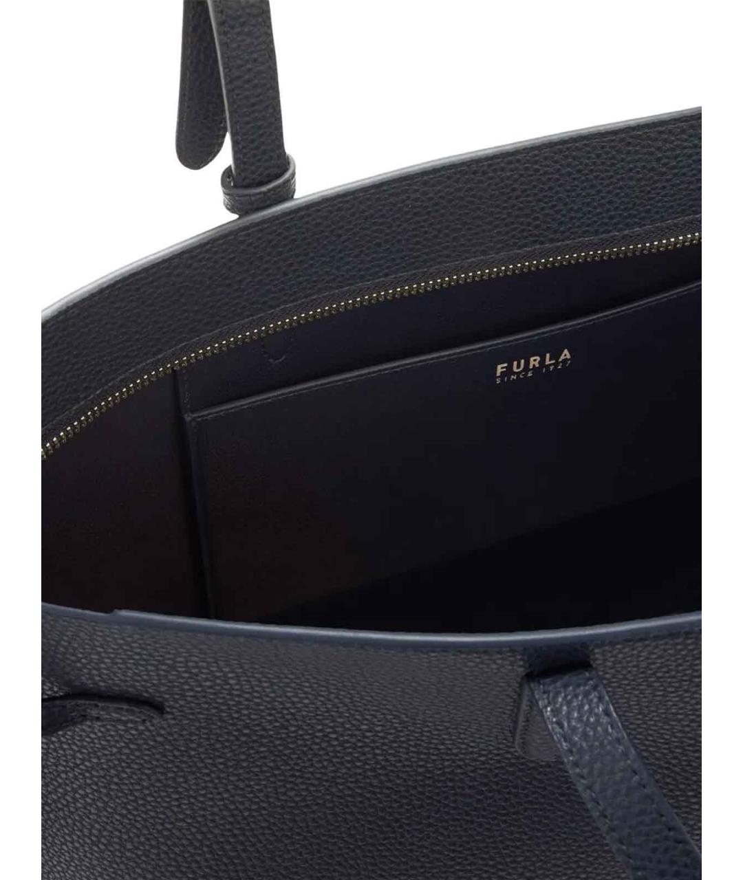 FURLA Синяя кожаная сумка тоут, фото 3
