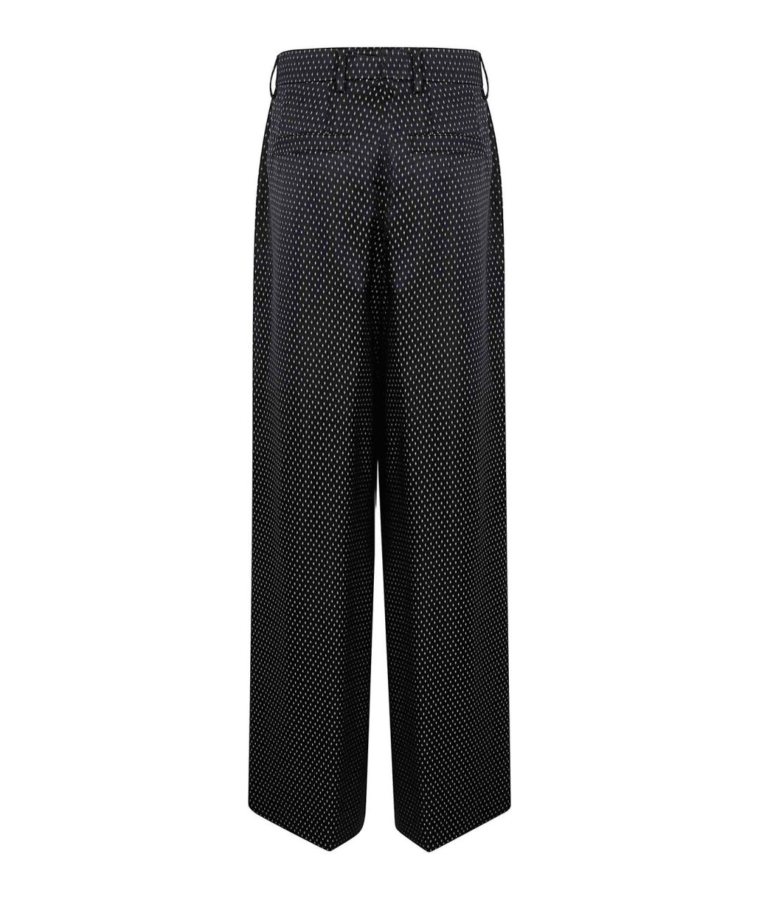 DRIES VAN NOTEN Черные вискозные брюки широкие, фото 2