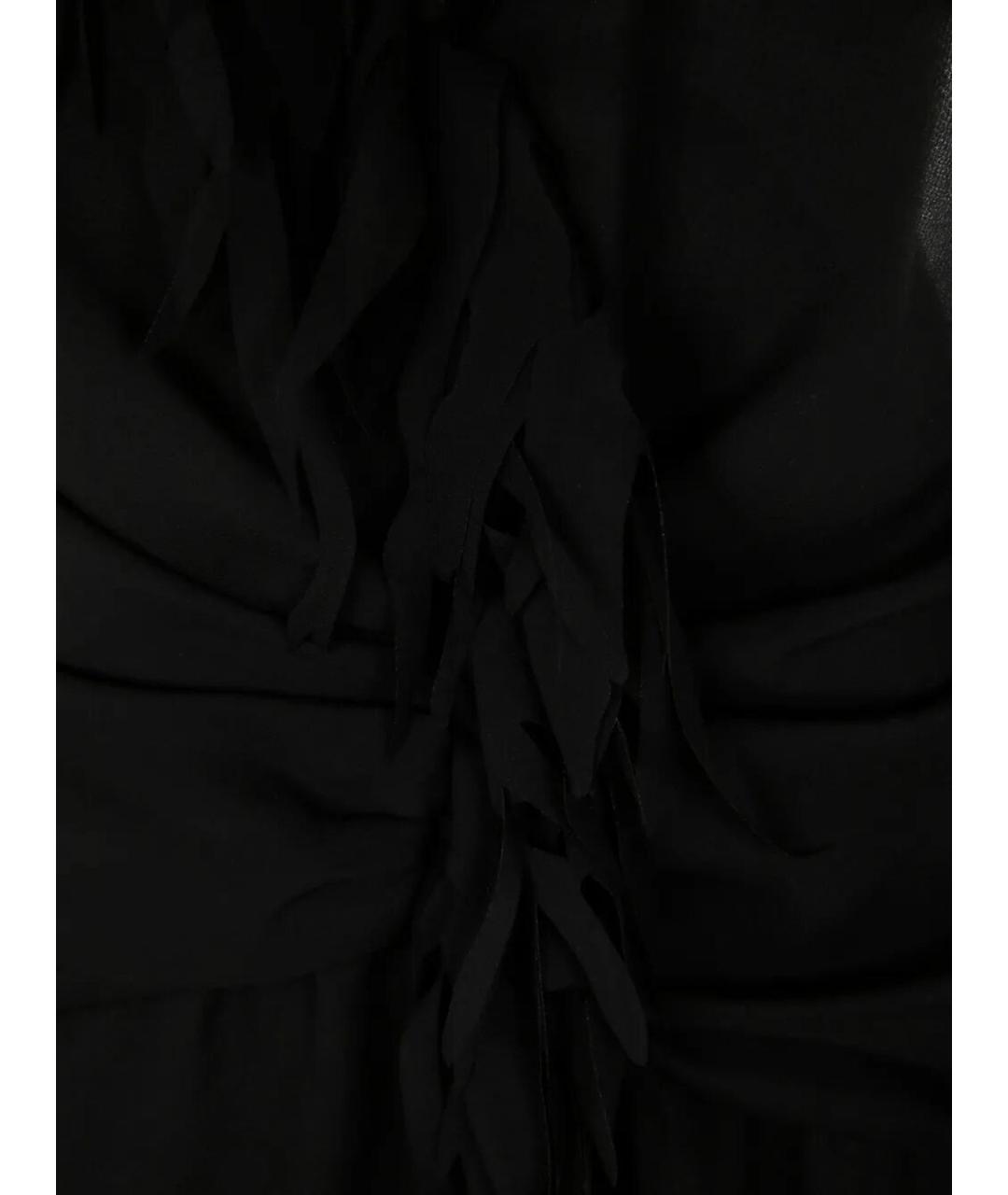 BLUMARINE Черное полиэстеровое коктейльное платье, фото 2