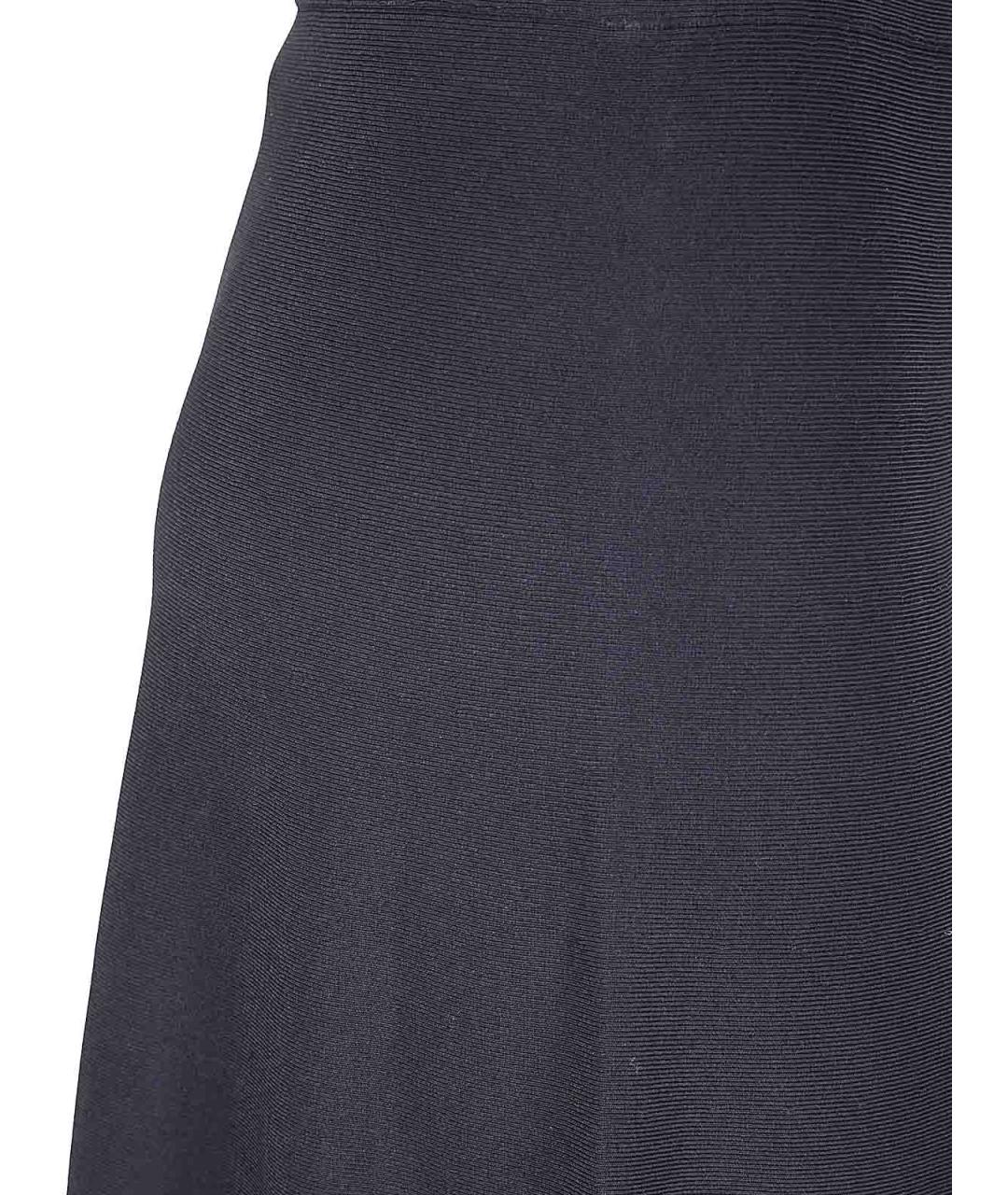 EMPORIO ARMANI Черная полиамидовая юбка макси, фото 3