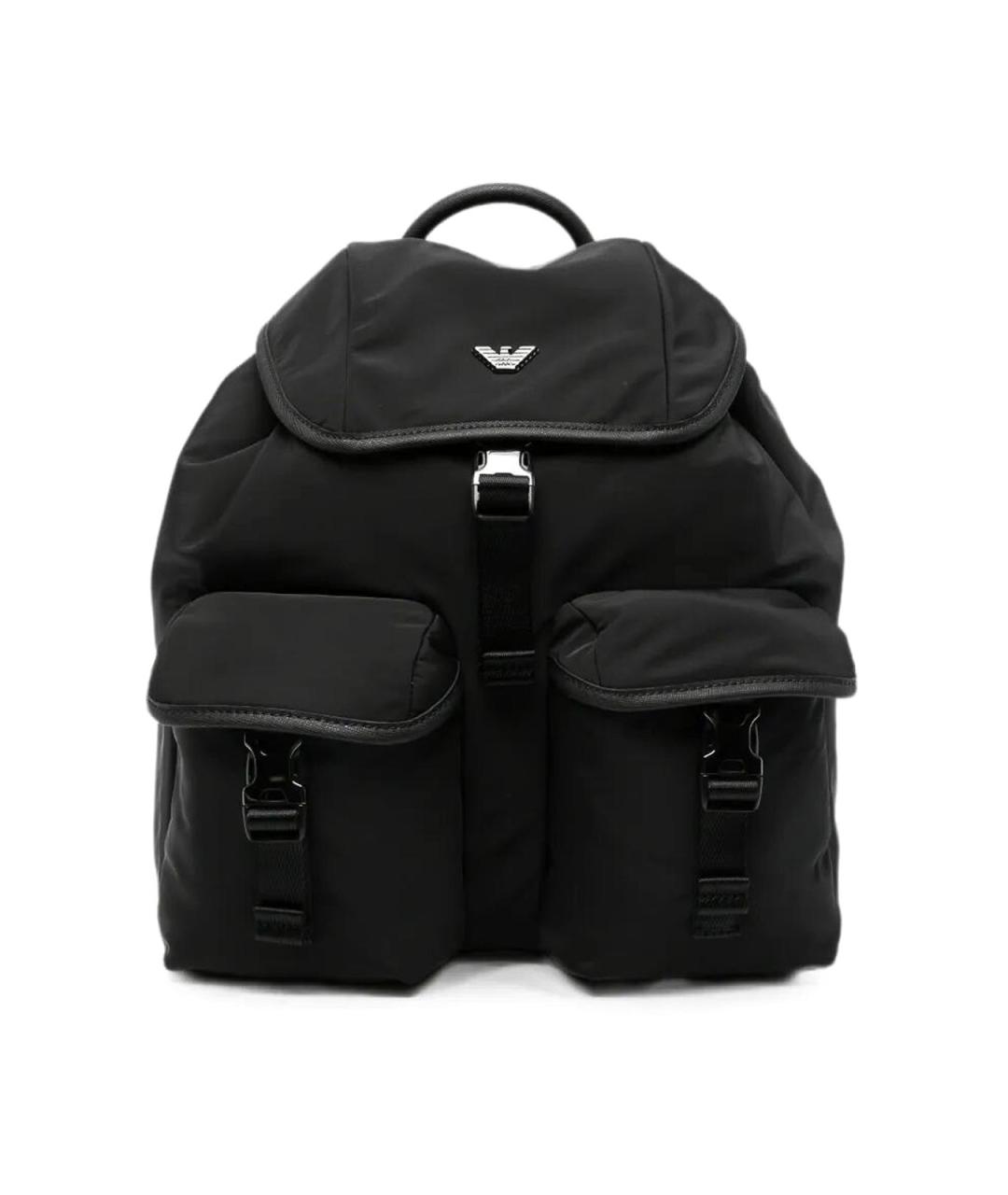 EMPORIO ARMANI Черный синтетический рюкзак, фото 1