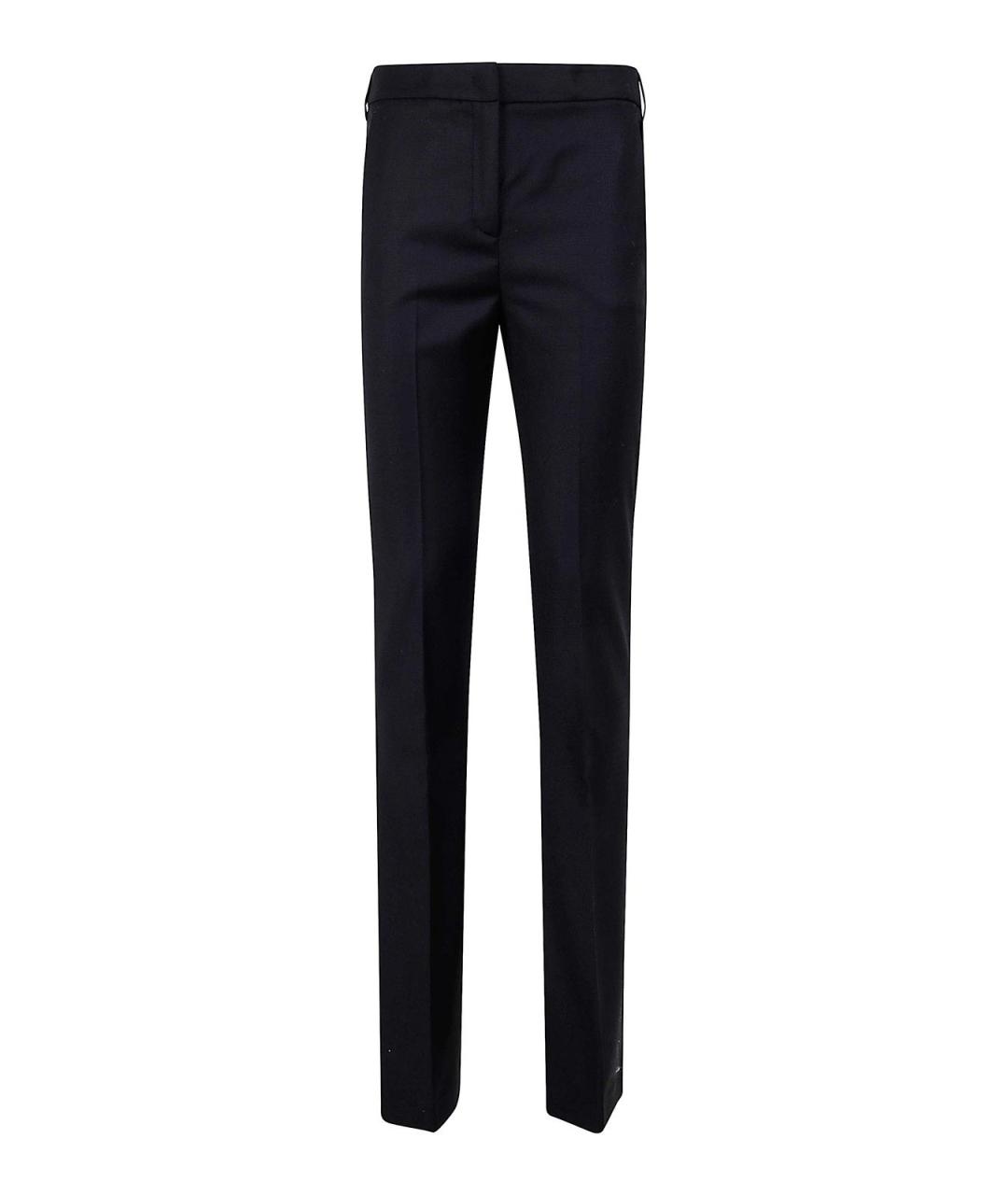 BLUMARINE Черные хлопко-полиэстеровые прямые джинсы, фото 1