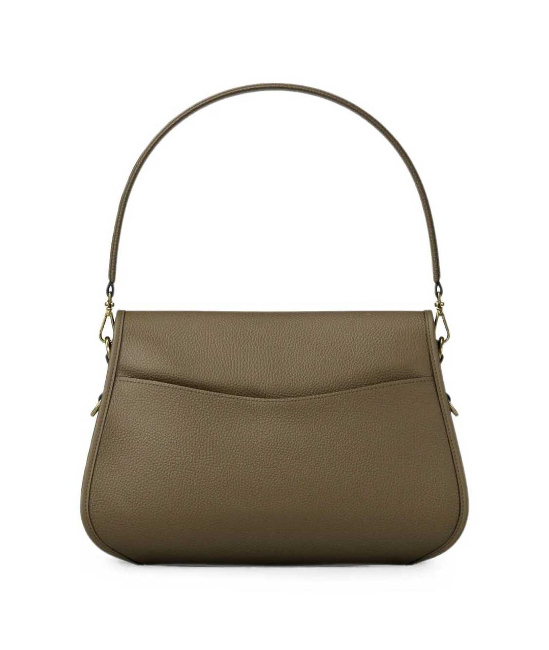 MICHAEL KORS Зеленая кожаная сумка через плечо, фото 3