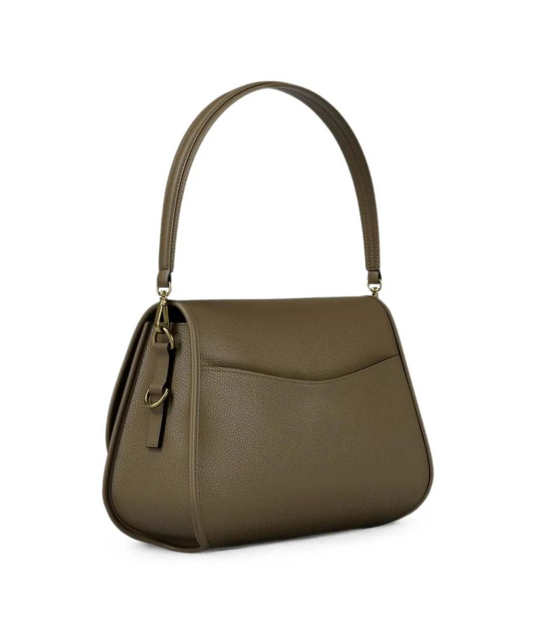 MICHAEL KORS Зеленая кожаная сумка через плечо, фото 4