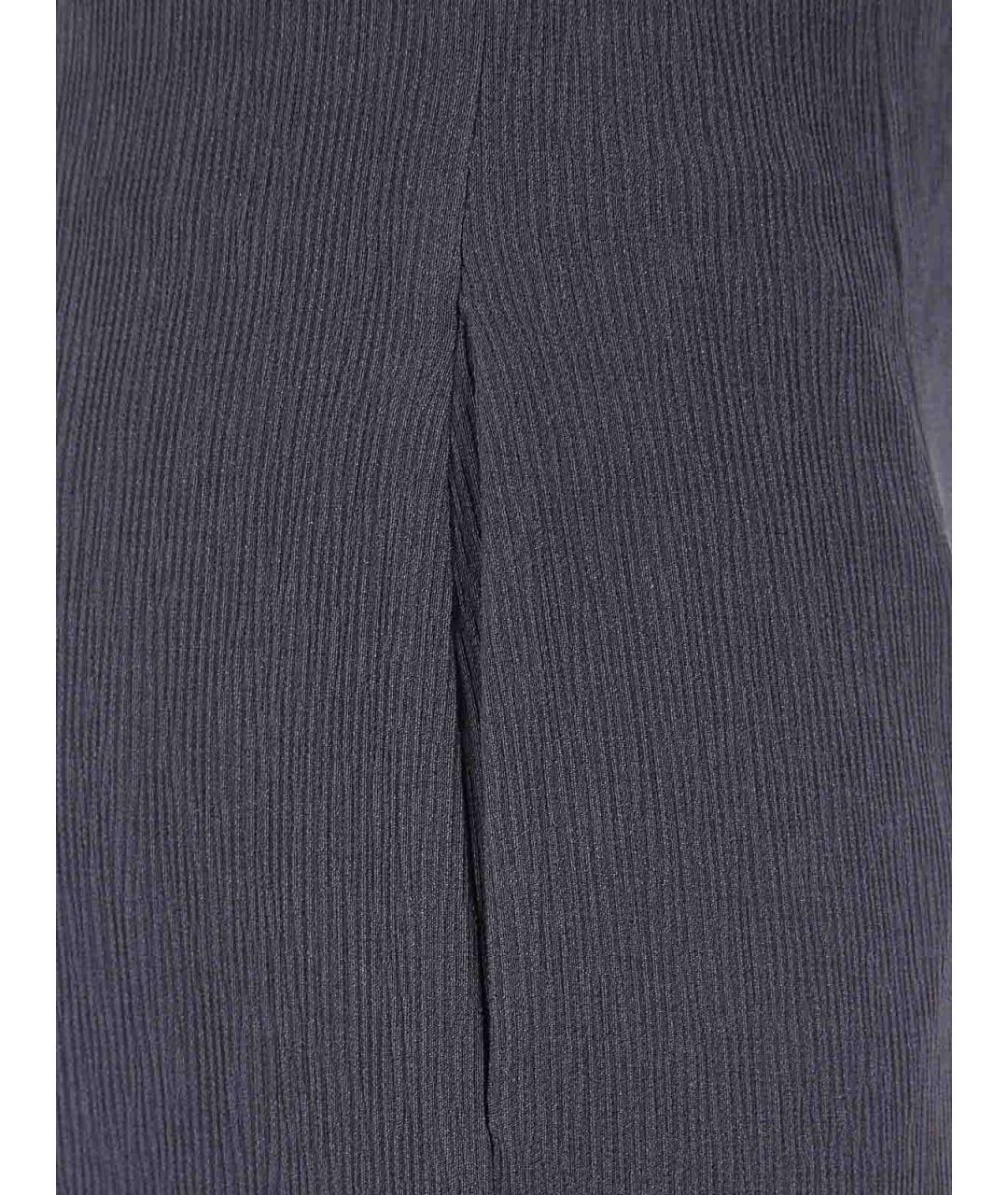 EMPORIO ARMANI Черные вискозные прямые брюки, фото 3