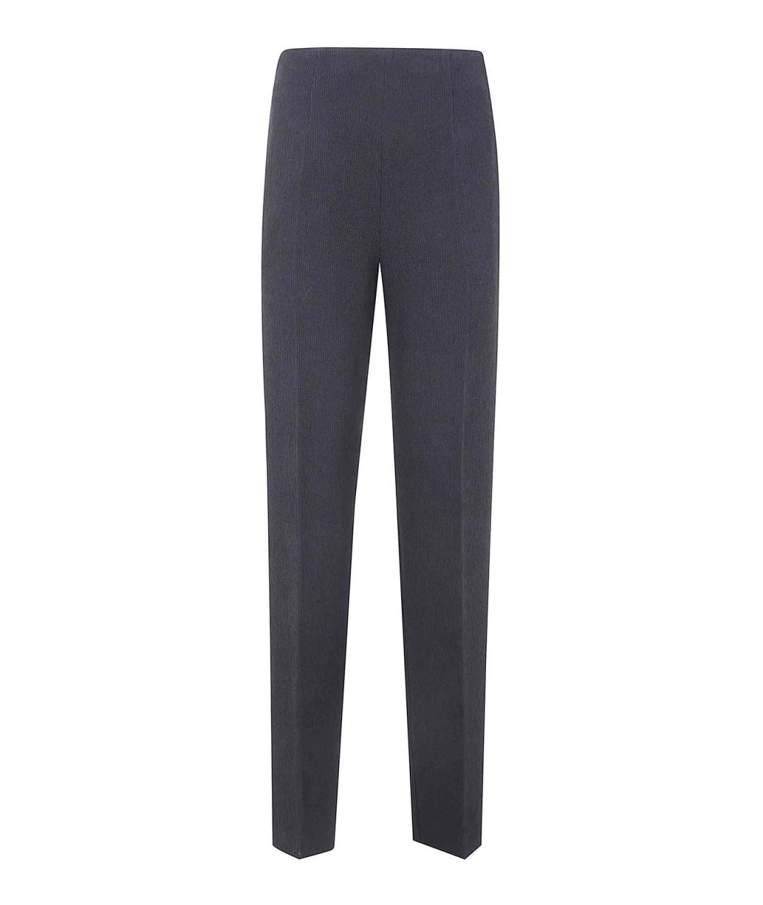 EMPORIO ARMANI Черные вискозные прямые брюки, фото 1