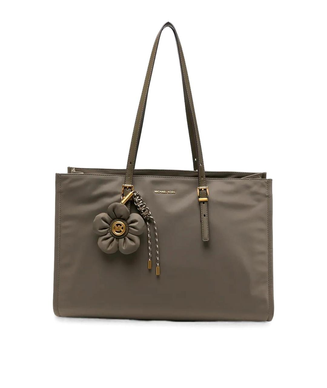 MICHAEL KORS Зеленая кожаная сумка тоут, фото 1