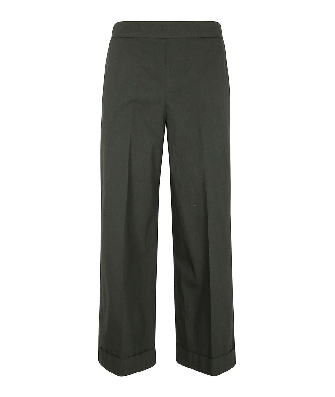 KILTIE Зеленые хлопковые прямые брюки, фото 1
