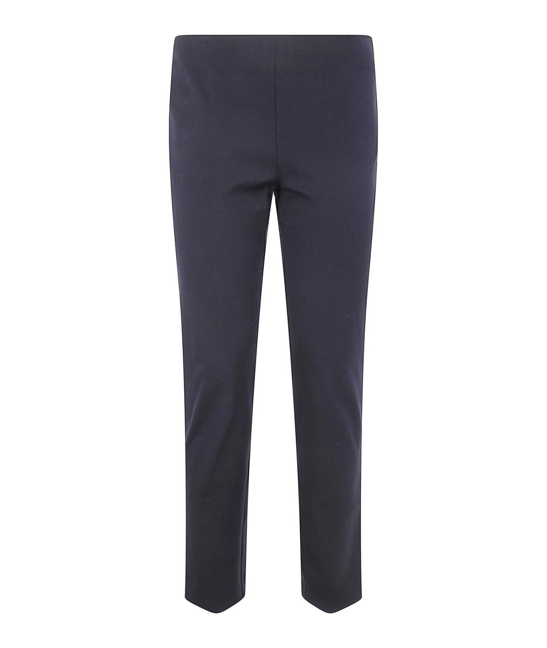 RALPH LAUREN Черные хлопковые прямые брюки, фото 1