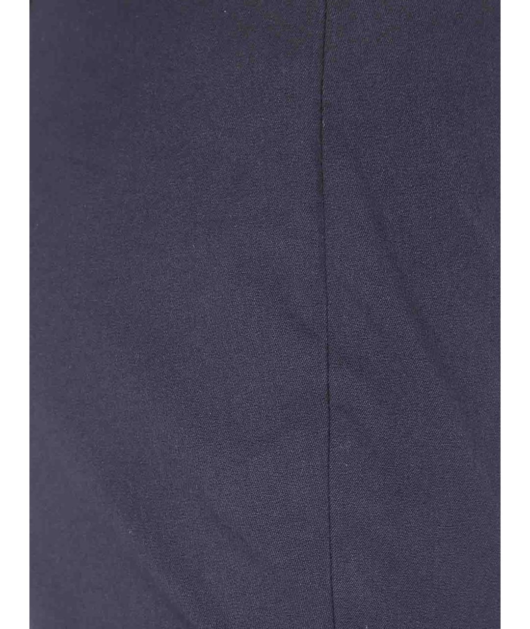 RALPH LAUREN Черные хлопковые прямые брюки, фото 3