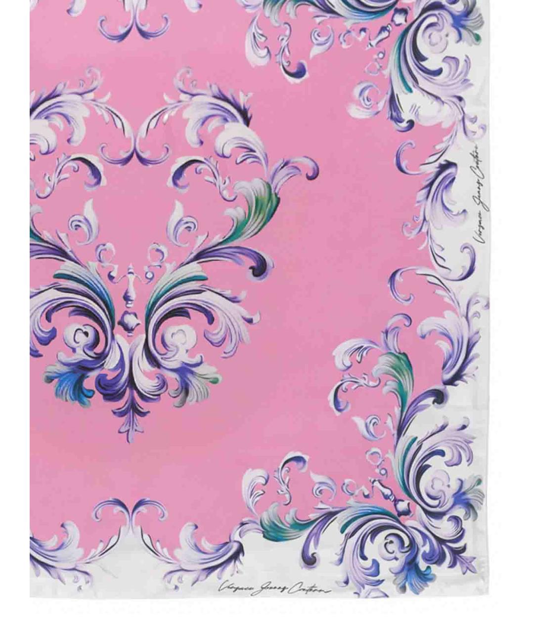VERSACE JEANS COUTURE Мульти шелковый платок, фото 2