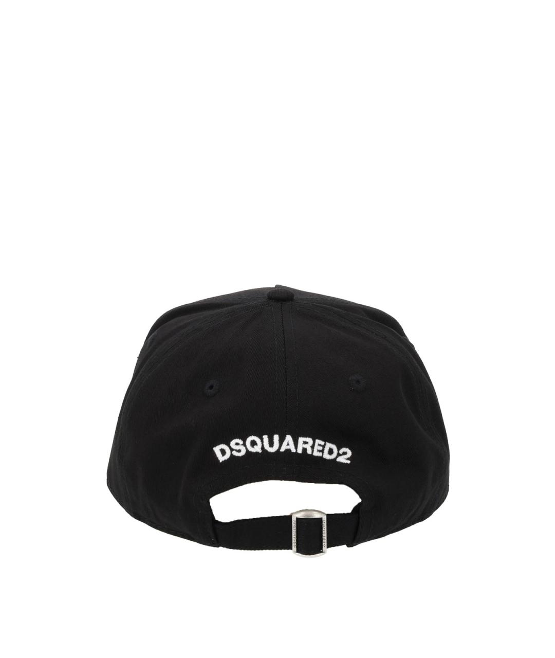 DSQUARED2 Черная хлопковая кепка/бейсболка, фото 2