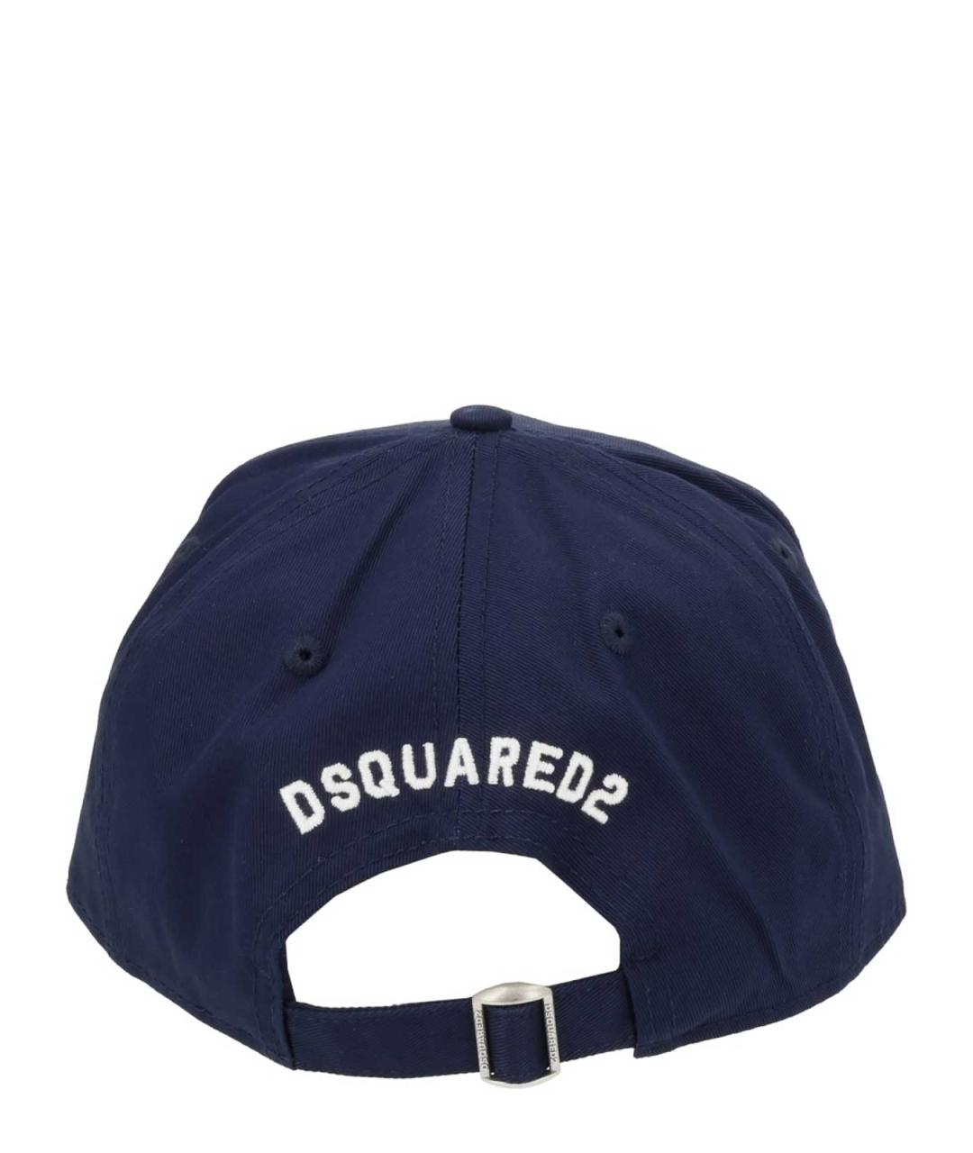 DSQUARED2 Синяя хлопковая кепка/бейсболка, фото 3