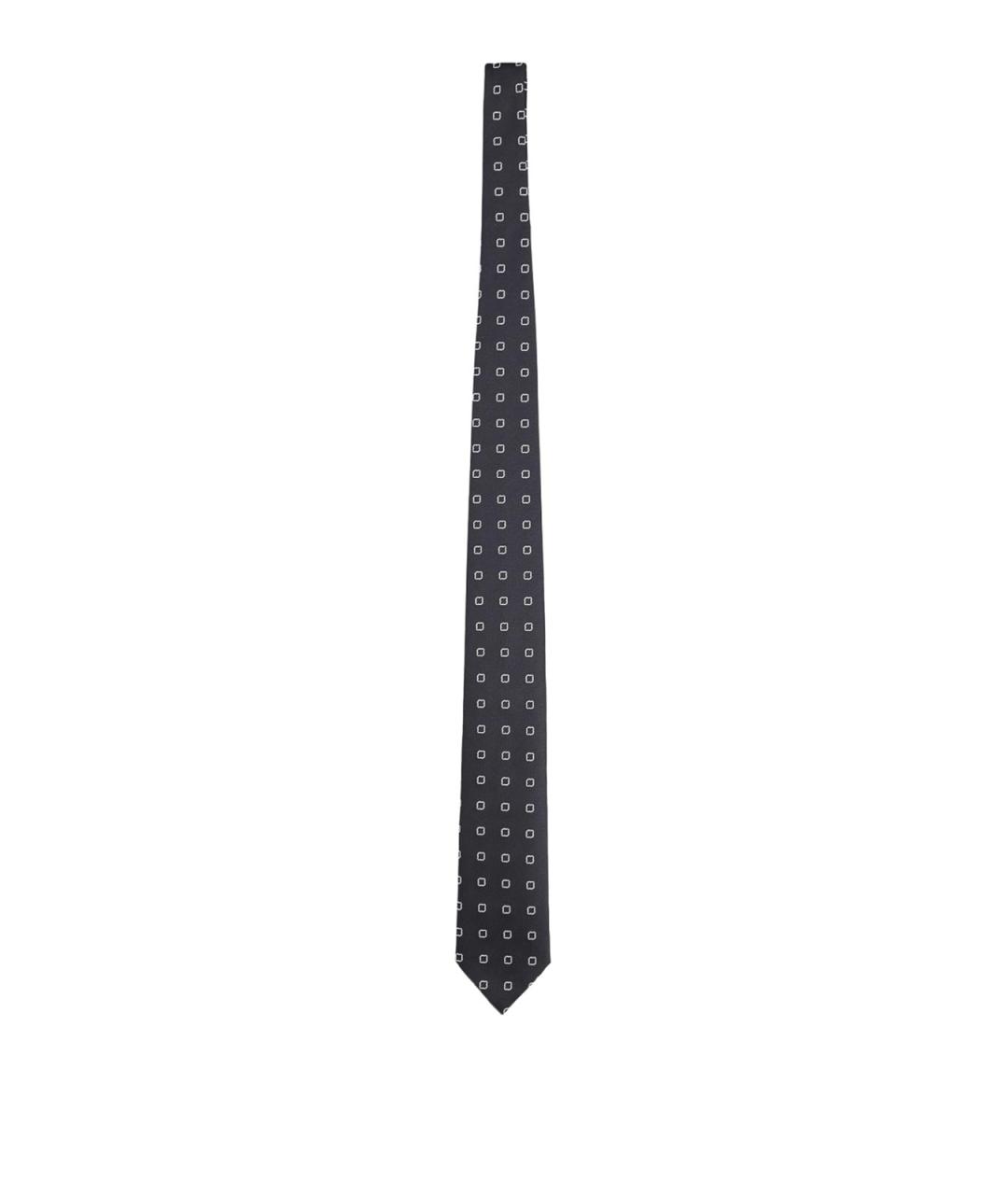 HUGO BOSS Синий шелковый галстук, фото 1