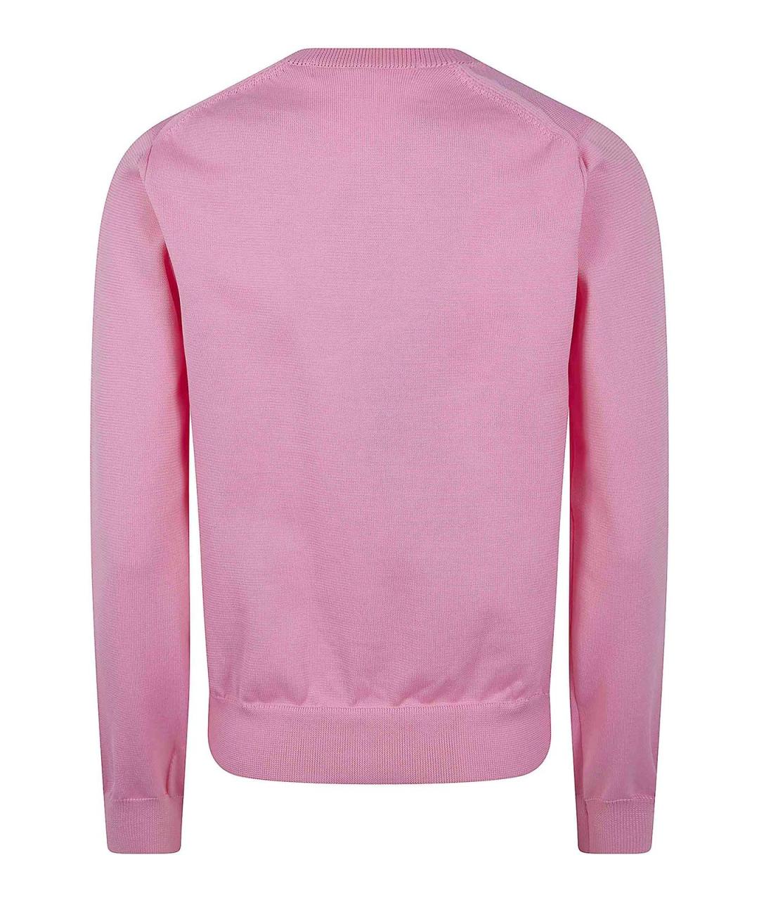 COMME DES GARÇONS Розовый полиэстеровый кардиган, фото 2
