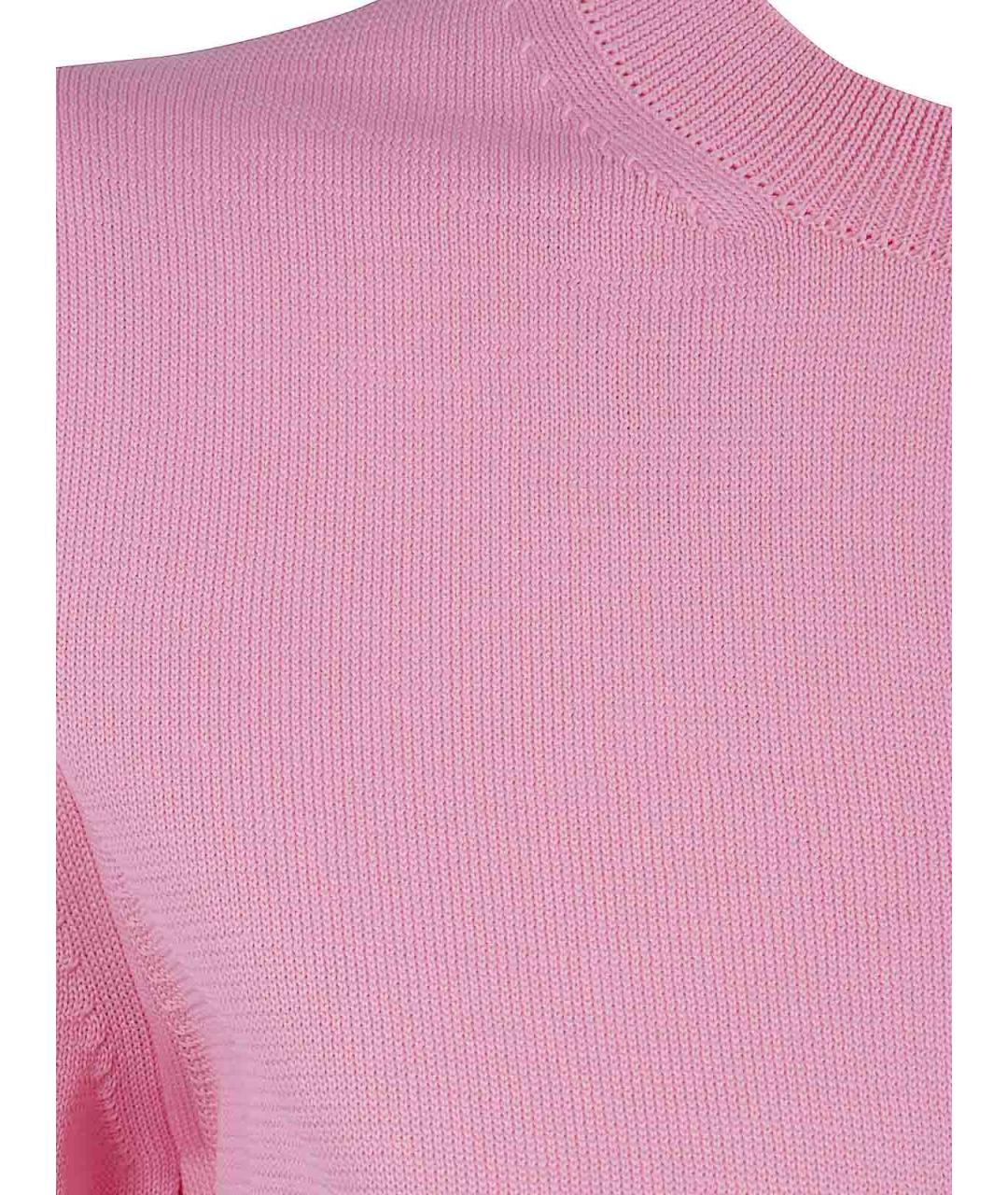 COMME DES GARÇONS Розовый полиэстеровый кардиган, фото 3