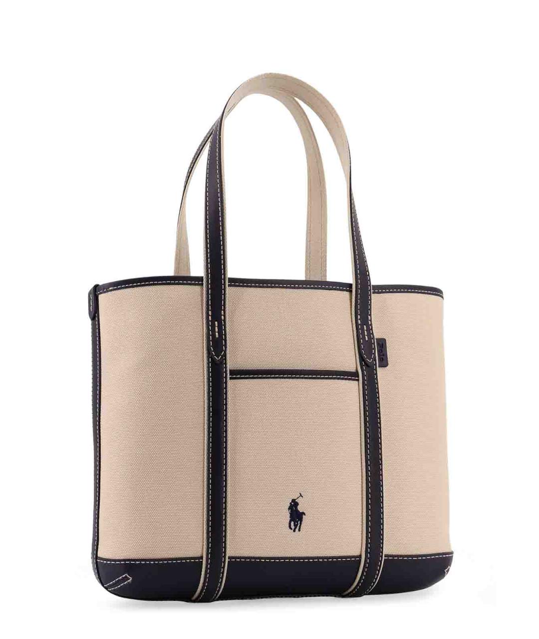 POLO RALPH LAUREN Бежевая сумка через плечо, фото 3
