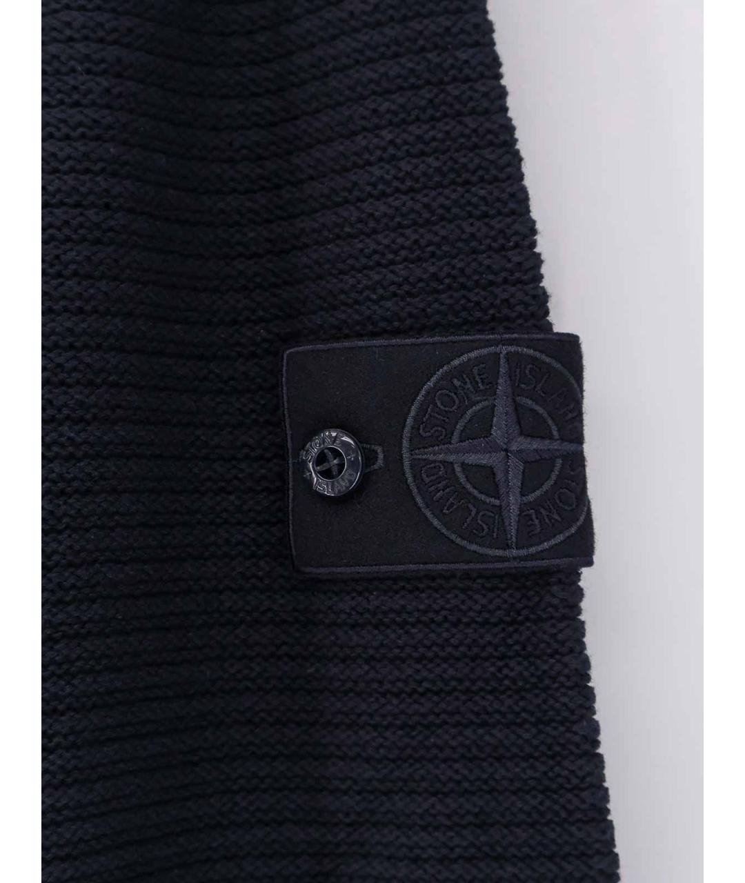 STONE ISLAND Синий кашемировый джемпер / свитер, фото 3