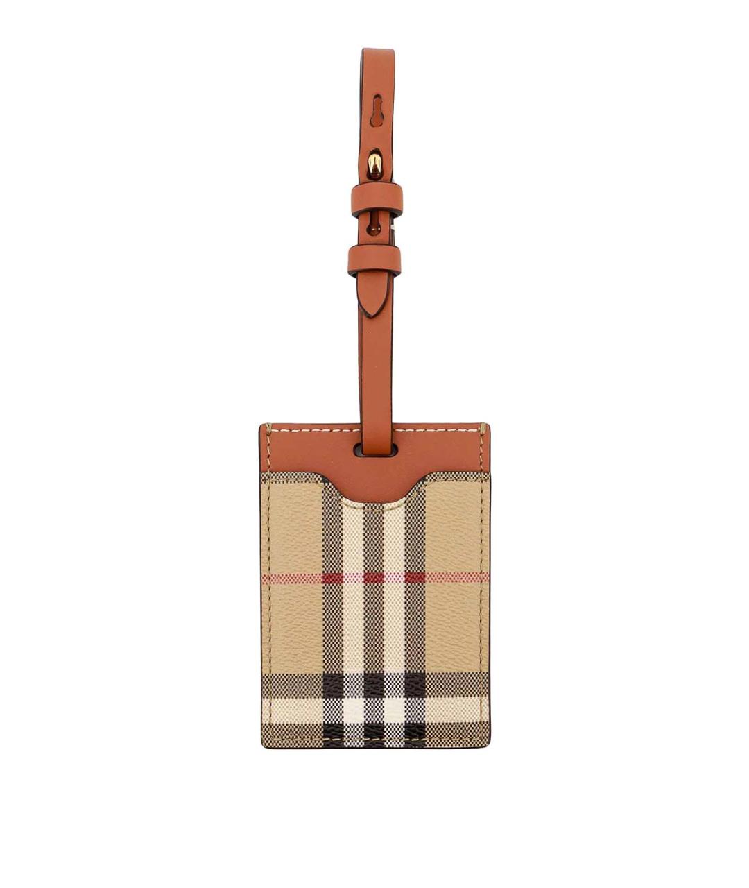 BURBERRY Бежевый полиуретановый кардхолдер, фото 1