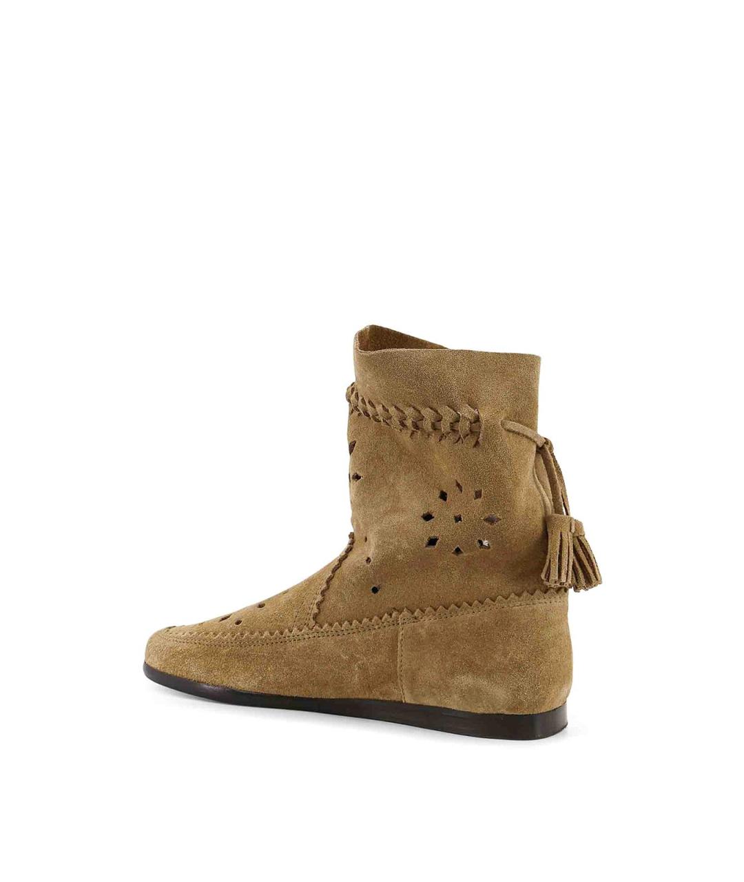 ISABEL MARANT Бежевые замшевые сапоги, фото 3