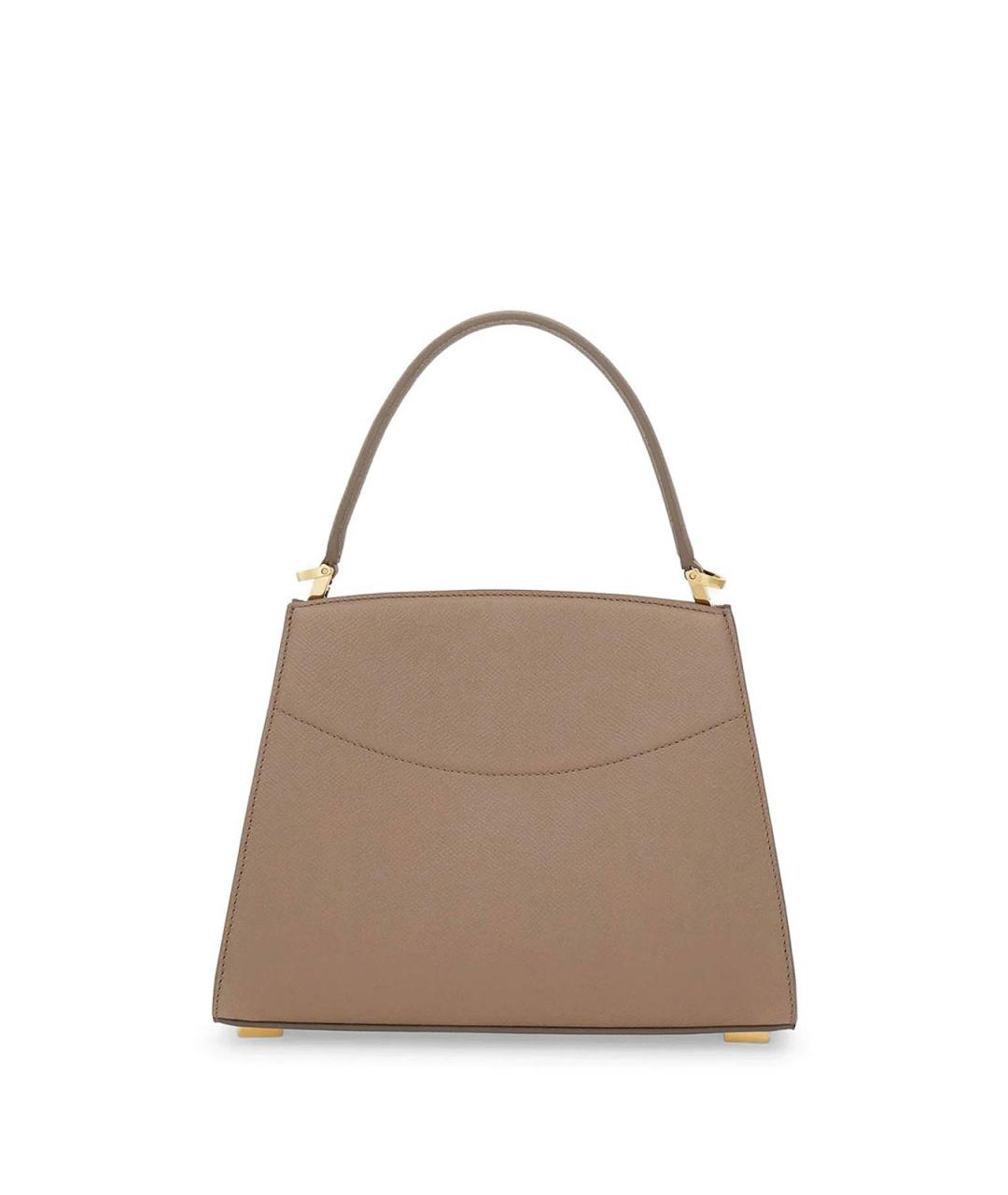 FERRAGAMO Бежевая кожаная сумка тоут, фото 2