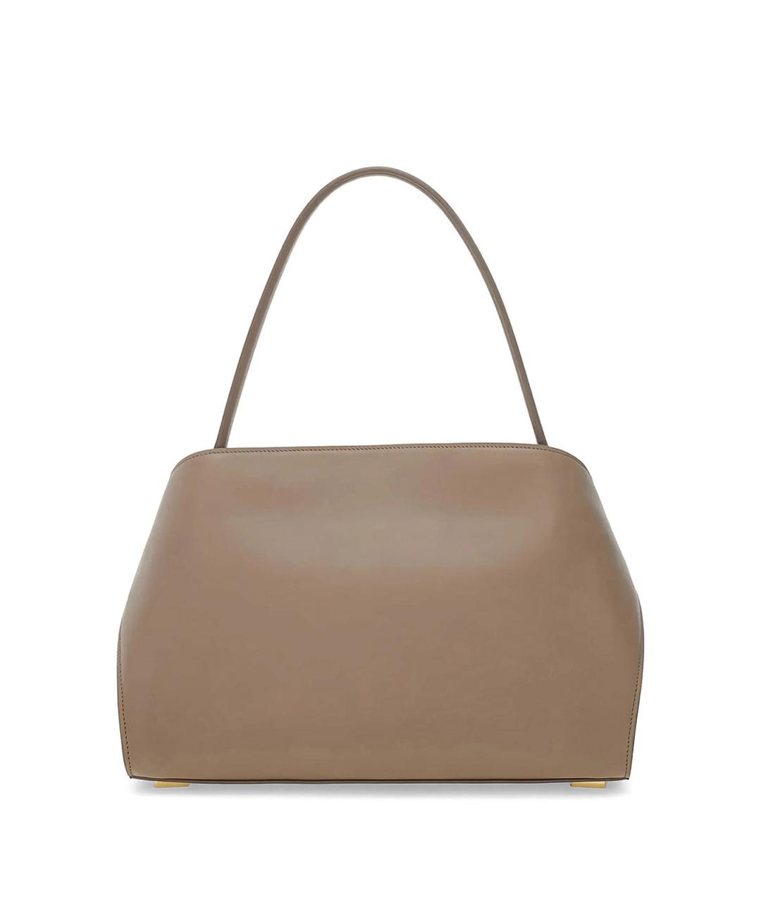 FERRAGAMO Бежевая кожаная сумка тоут, фото 4