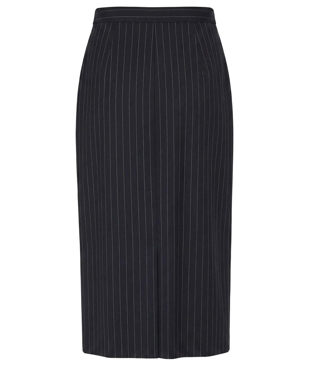 GIVENCHY Синяя шерстяная юбка миди, фото 2