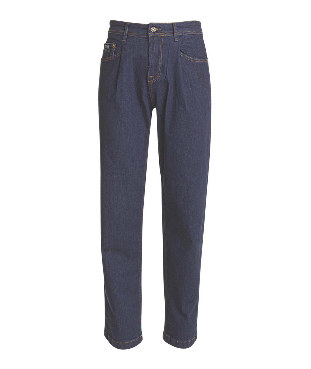 VERSACE JEANS COUTURE Синие хлопковые прямые джинсы, фото 1