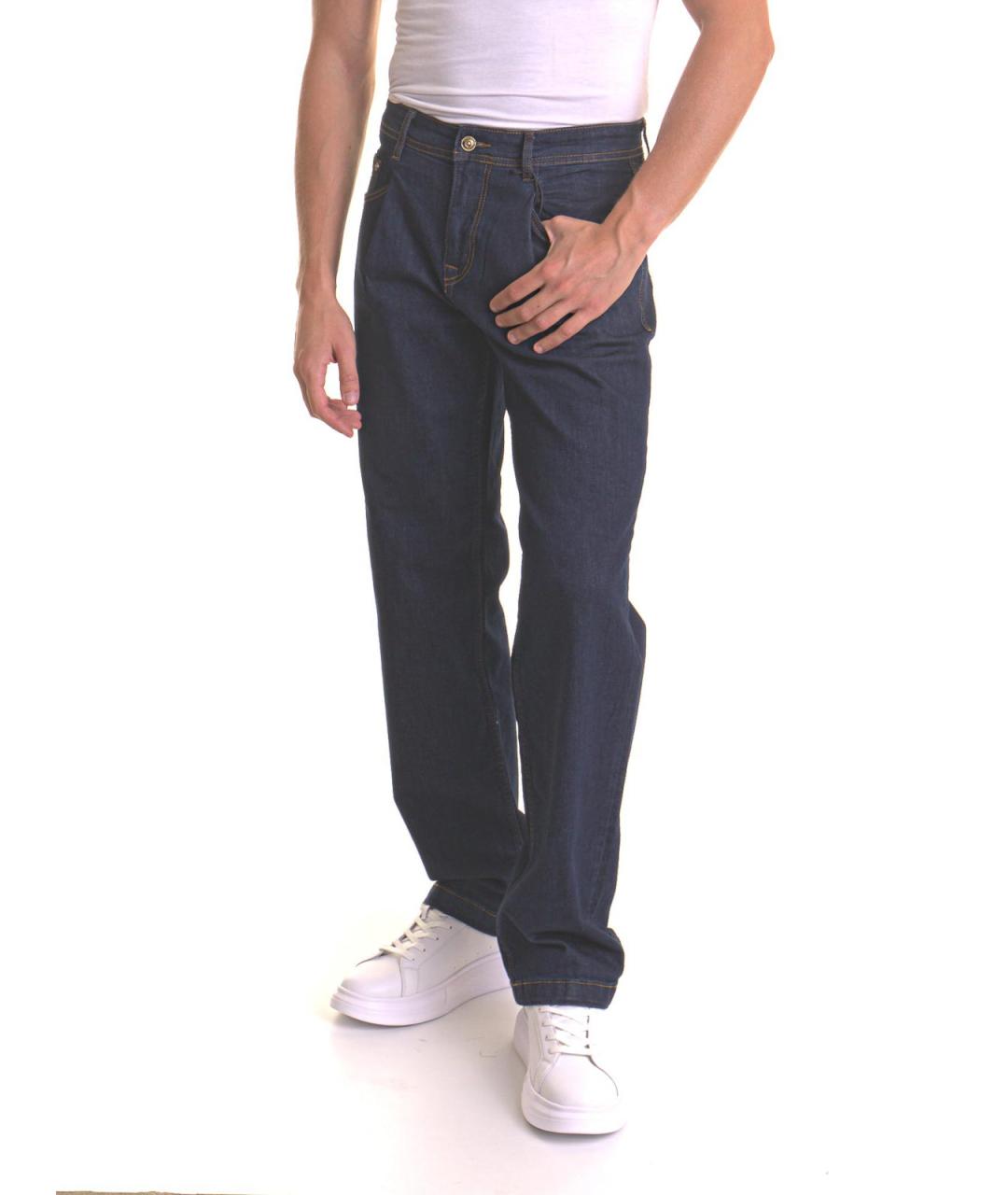 VERSACE JEANS COUTURE Синие хлопковые прямые джинсы, фото 3