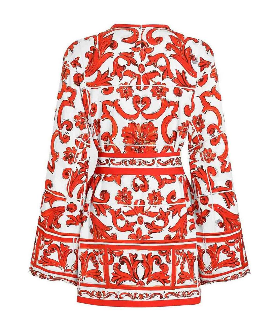 DOLCE&GABBANA Оранжевая шелковая рубашка, фото 2