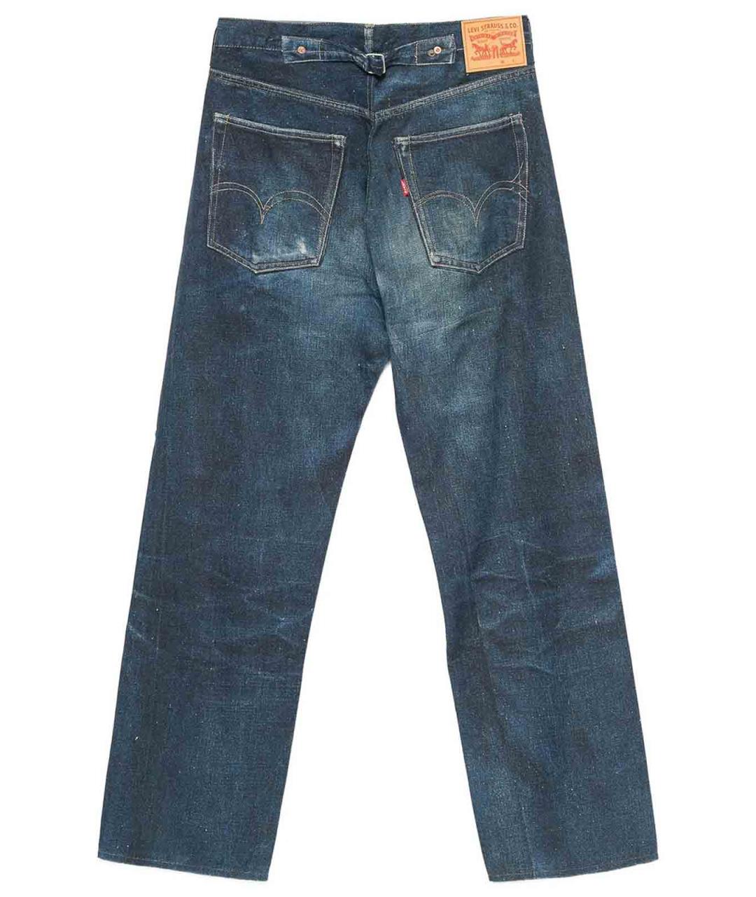 JUNYA WATANABE Синие хлопковые прямые джинсы, фото 2