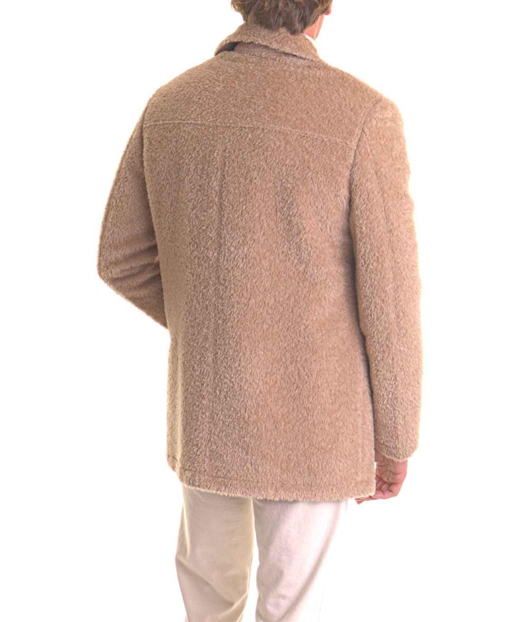 CANALI Бежевое вискозное пальто, фото 4