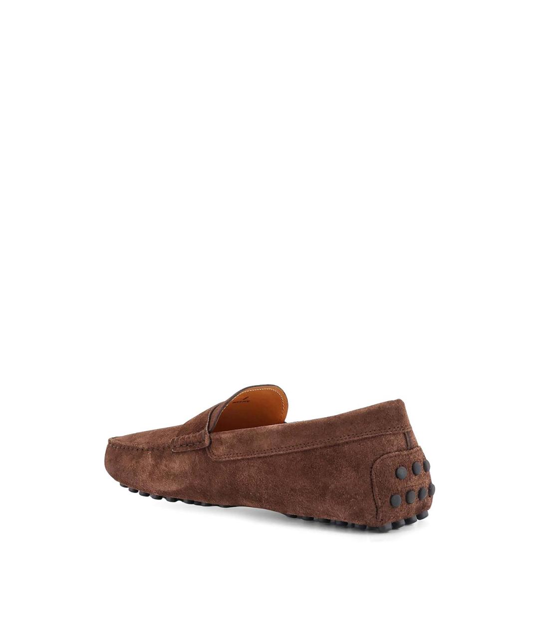 TOD'S Коричневые замшевые мокасины, фото 3