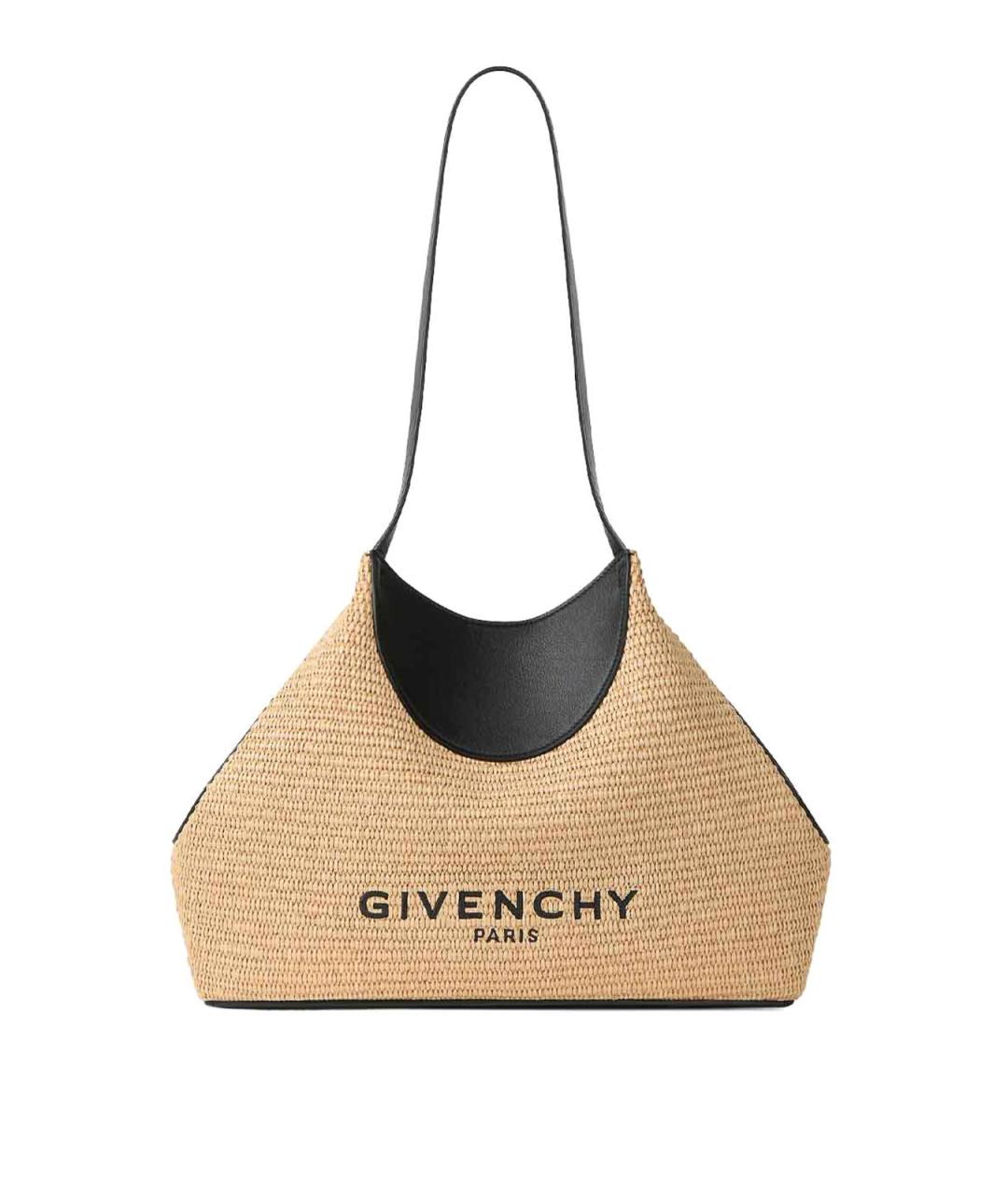 GIVENCHY Бежевая рафиевая сумка тоут, фото 1