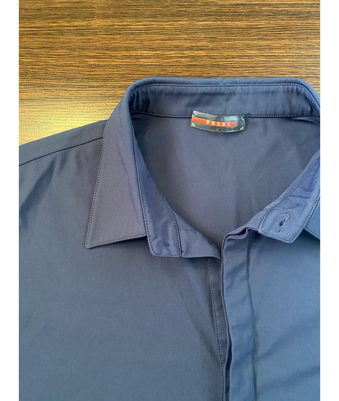 PRADA Темно-синяя кэжуал рубашка, фото 3