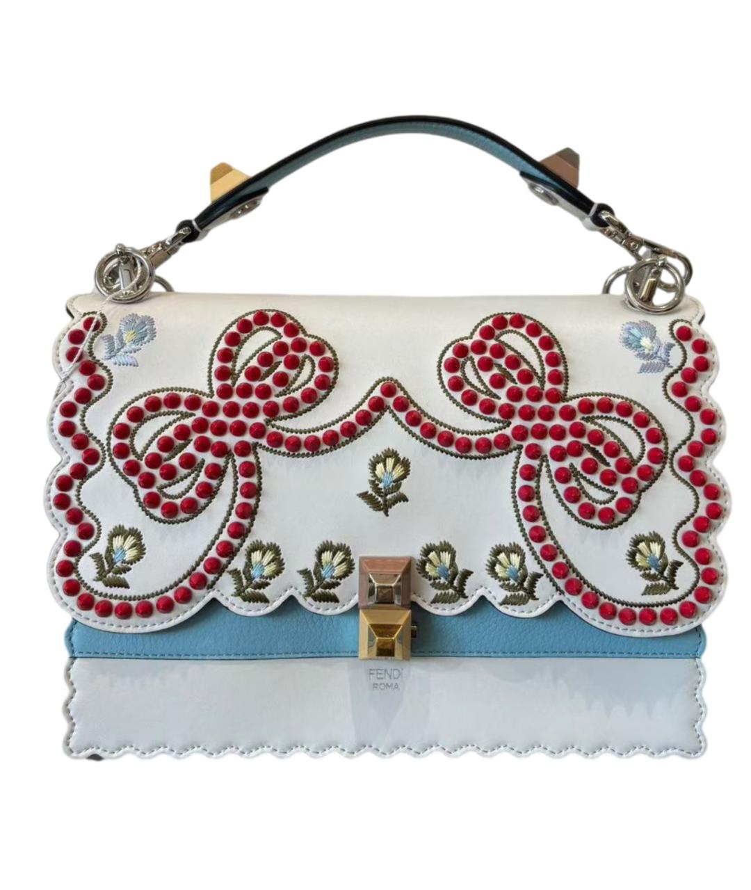 FENDI Белая сумка через плечо, фото 8