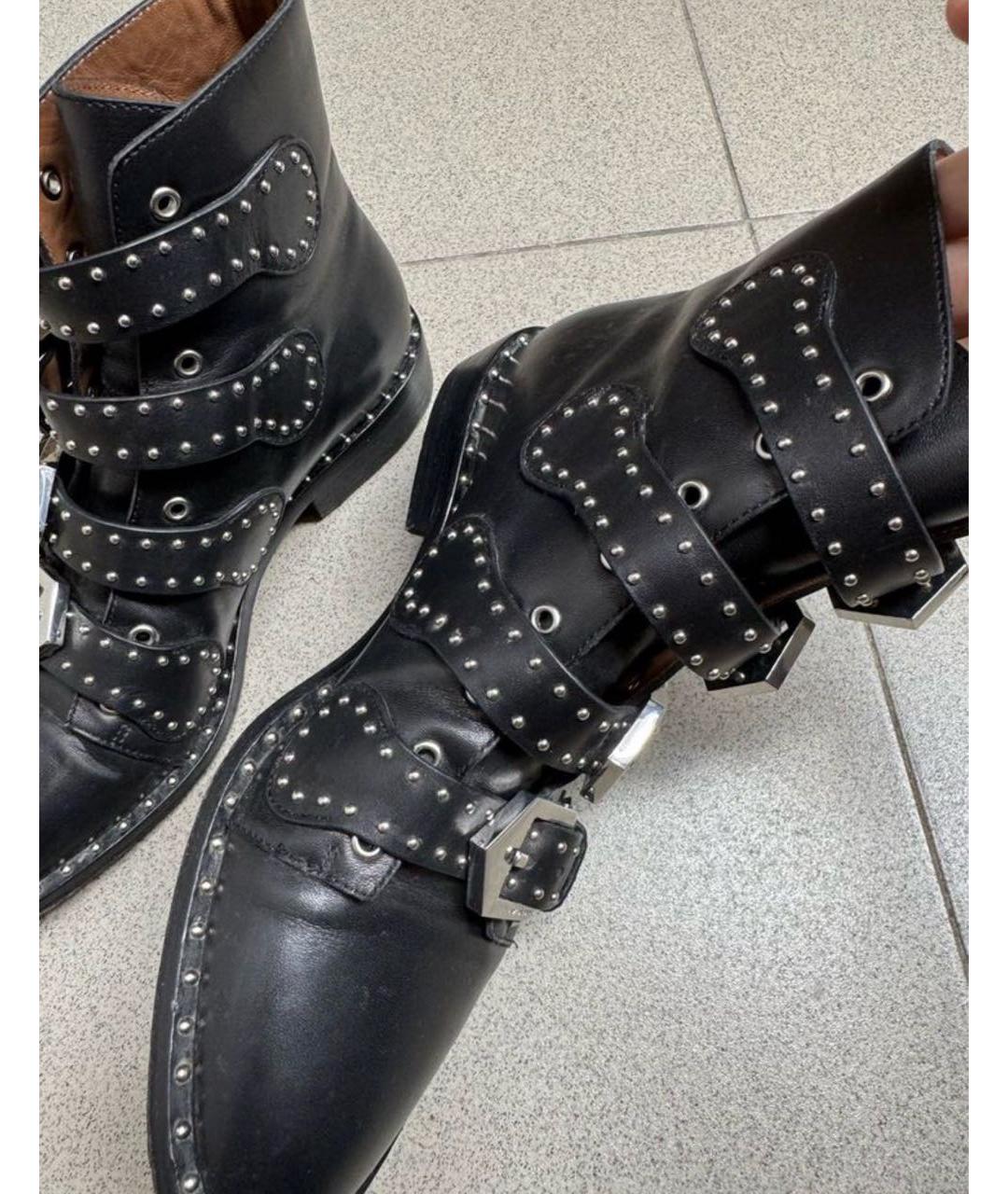 GIVENCHY Черные кожаные ботинки, фото 3