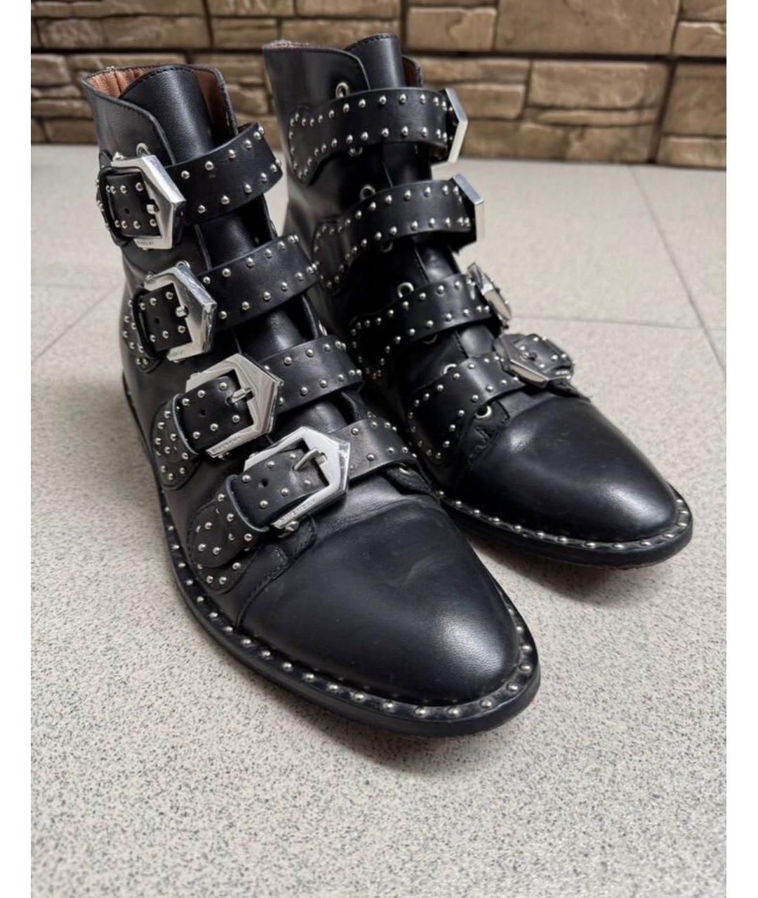 GIVENCHY Черные кожаные ботинки, фото 2