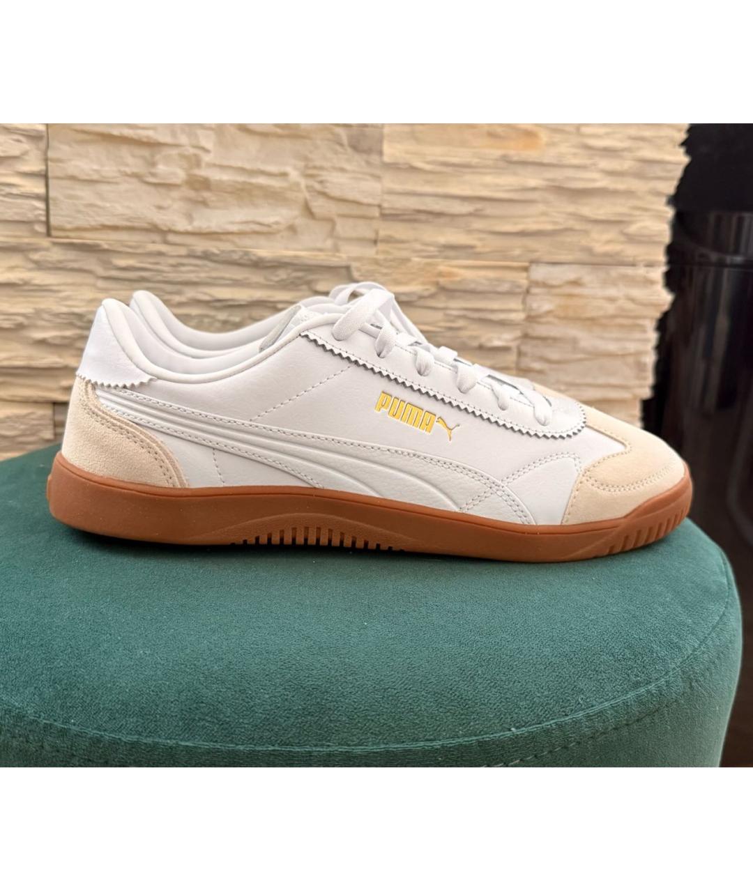 PUMA Белые низкие кроссовки / кеды из искусственной кожи, фото 8