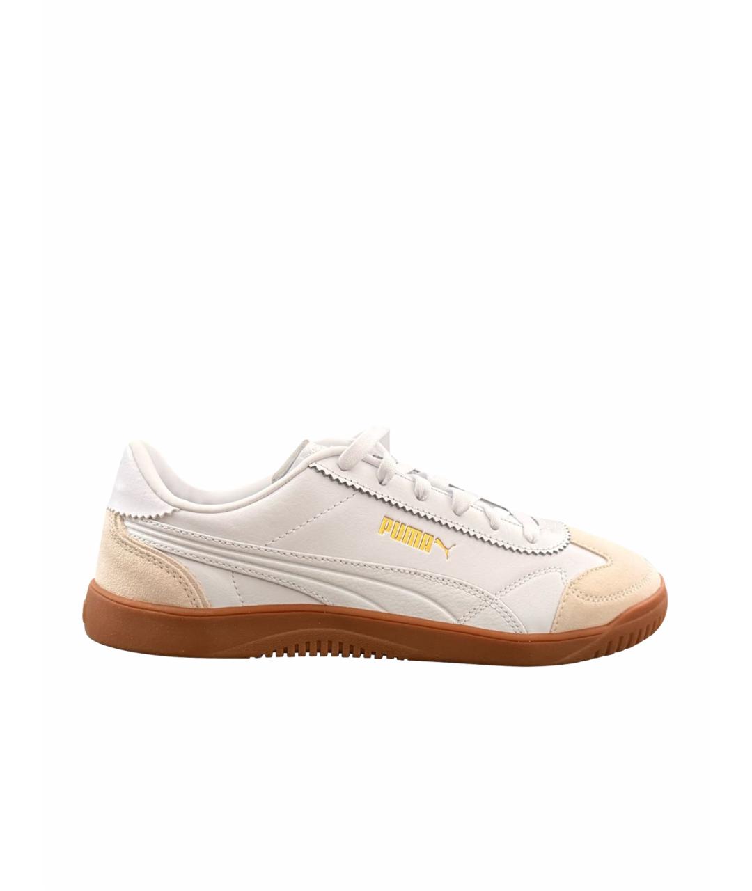 PUMA Белые низкие кроссовки / кеды из искусственной кожи, фото 1