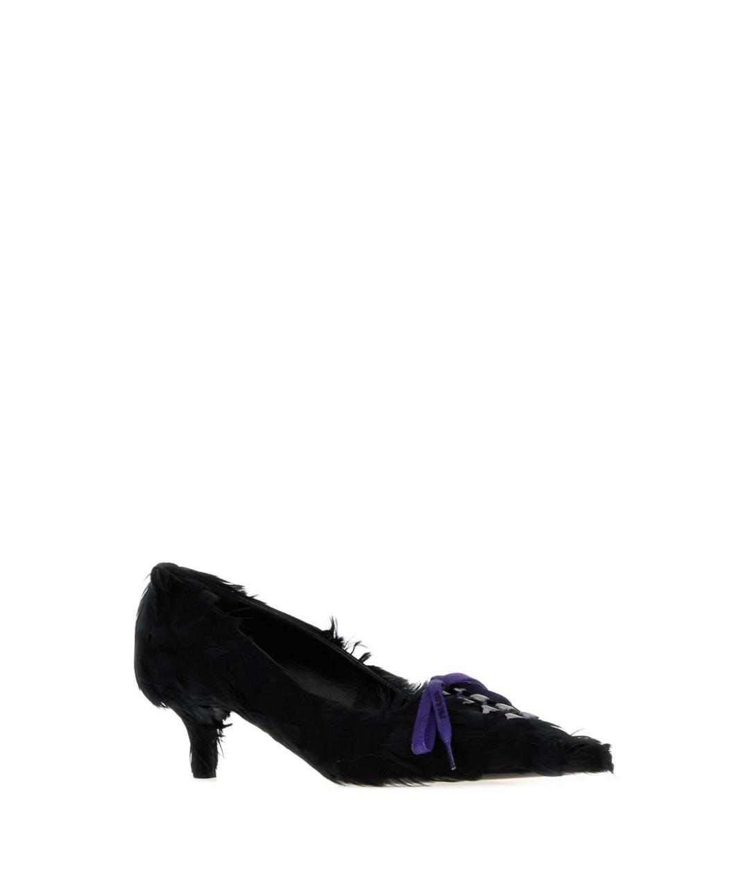 PRADA Черные текстильные туфли, фото 2