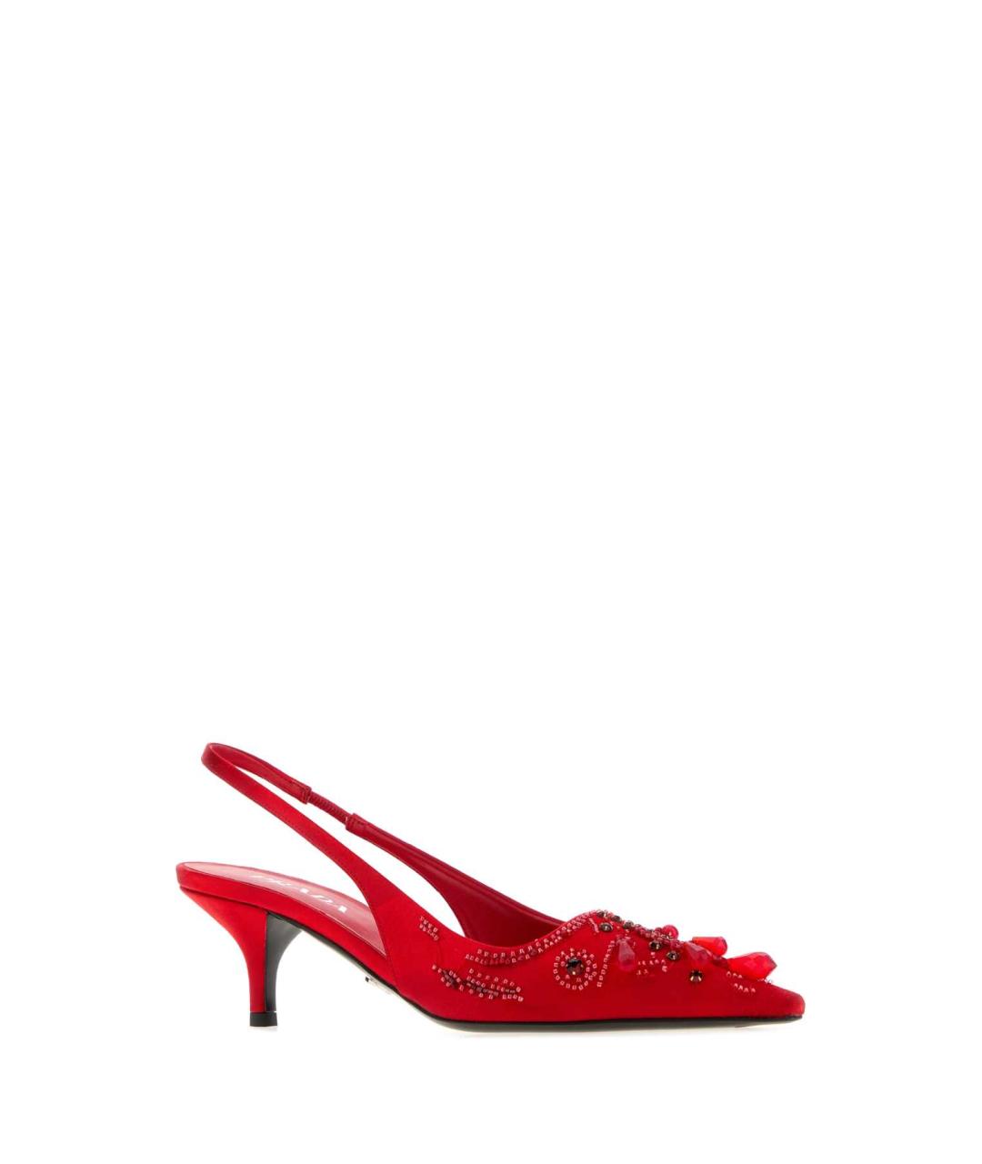 PRADA Красные текстильные туфли, фото 2