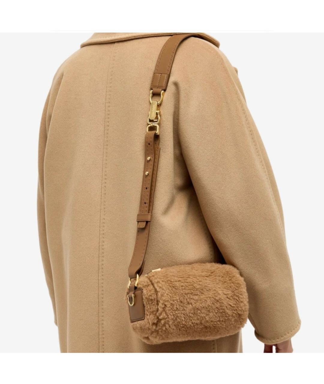MAX MARA Бежевая шерстяная сумка через плечо, фото 8