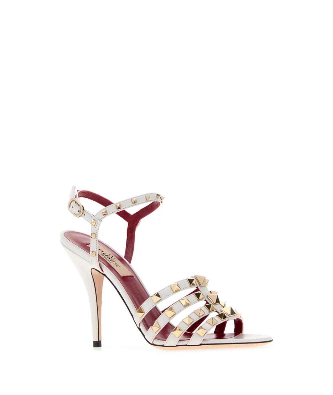 VALENTINO Белые кожаные босоножки, фото 2
