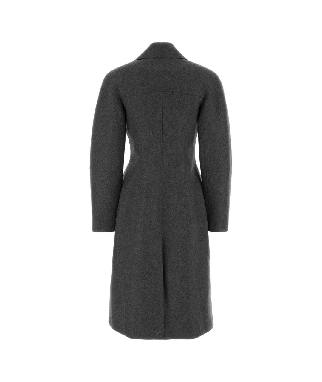JIL SANDER Серое шерстяное пальто, фото 2